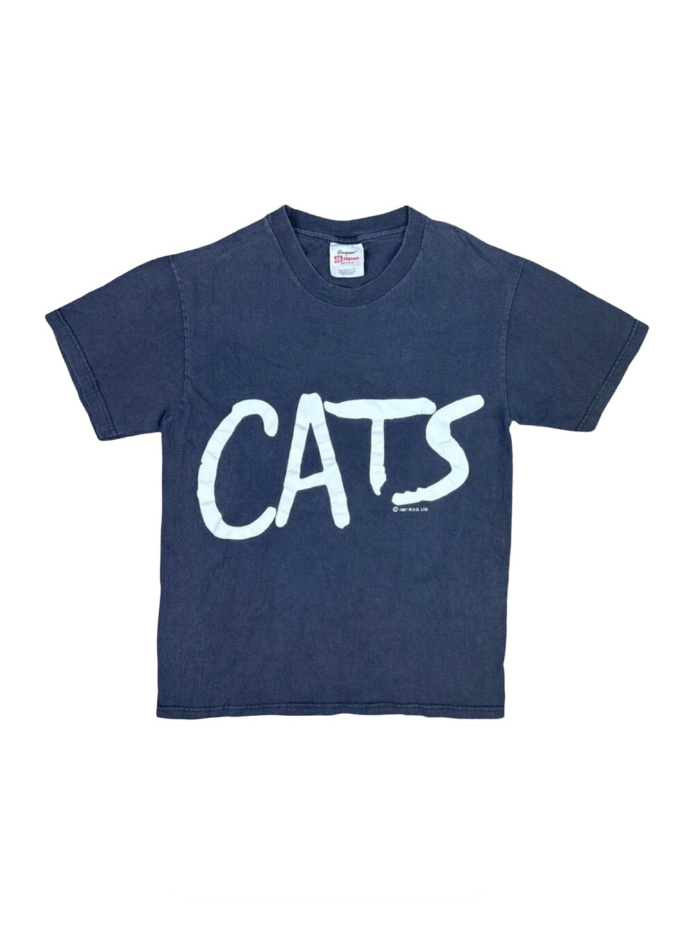 Vintage Hanes 1981 Cats The Musical Crew Neck Tee - Size Small